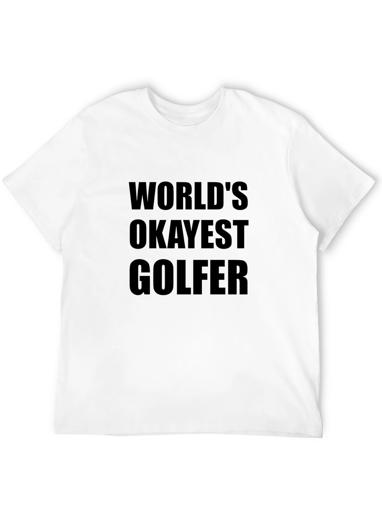 Worlds Okayest Golfer T-Shirt - Funny Golf Tee