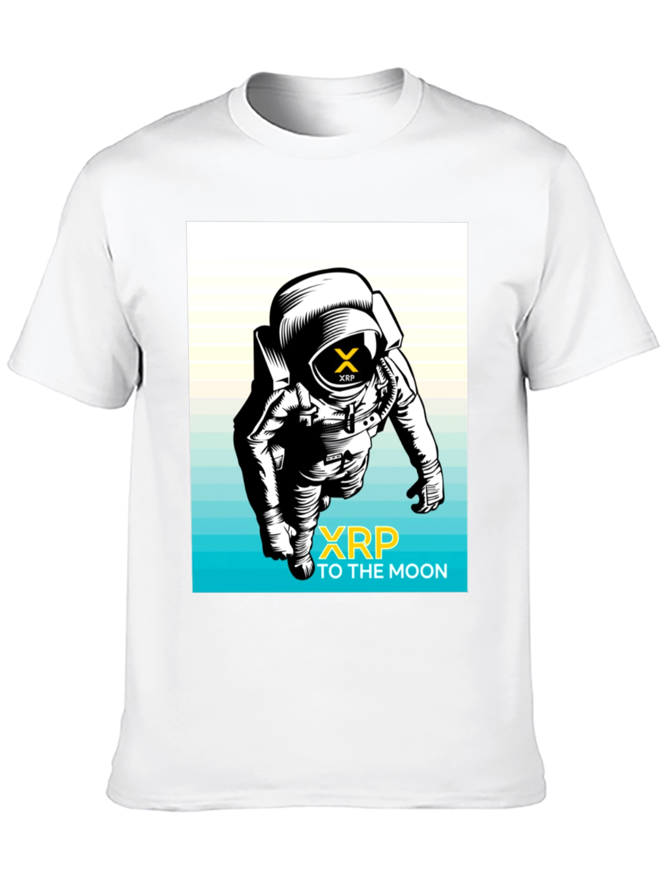 XRP to the Moon Black T-Shirt