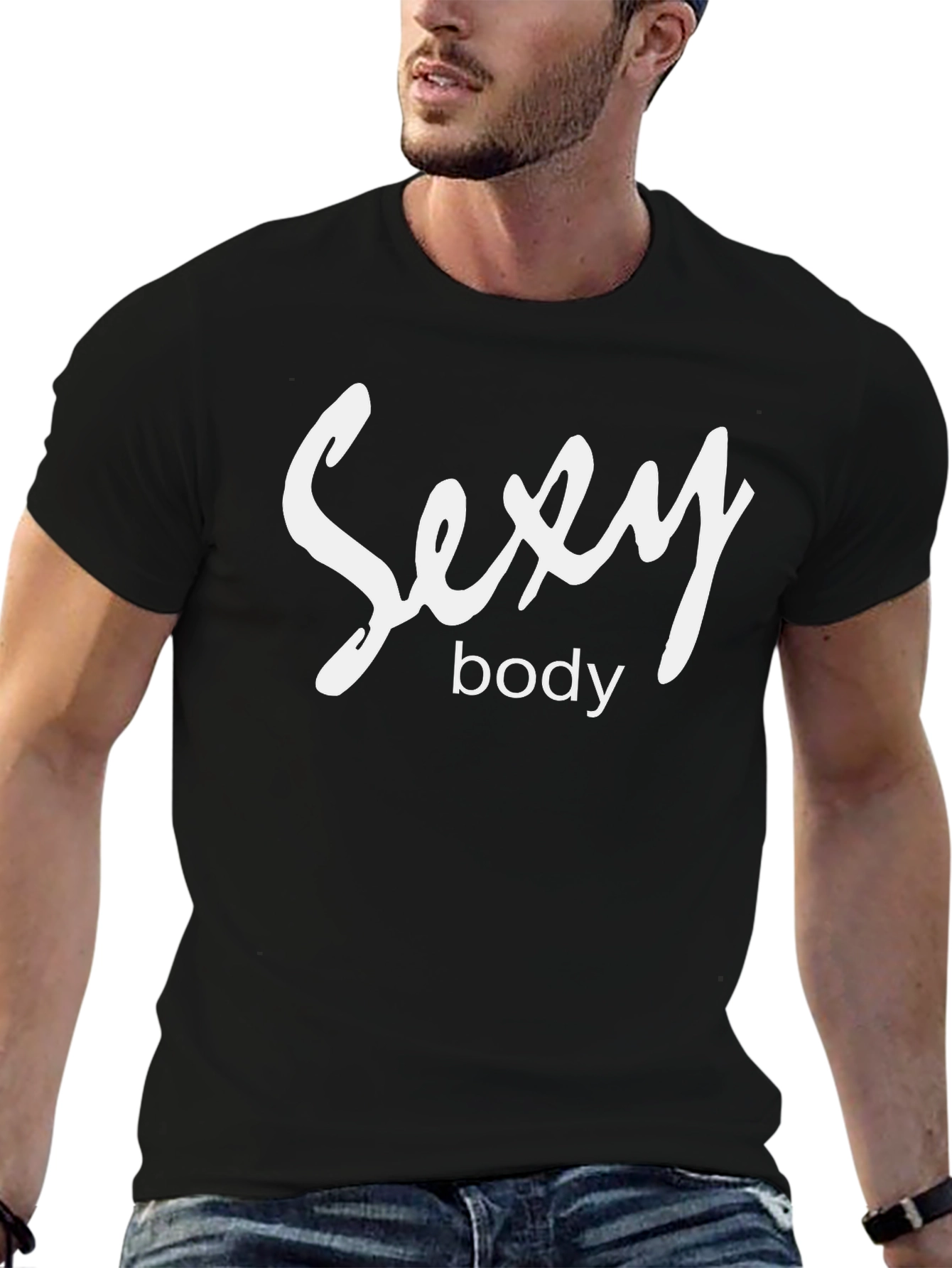 Sexy Body Black T-Shirt - Mens Fashion