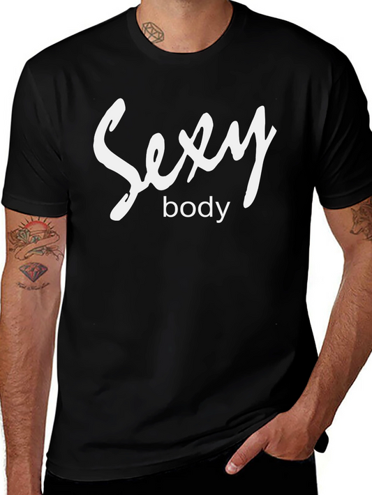 Sexy Body Black T-Shirt - Mens Fashion