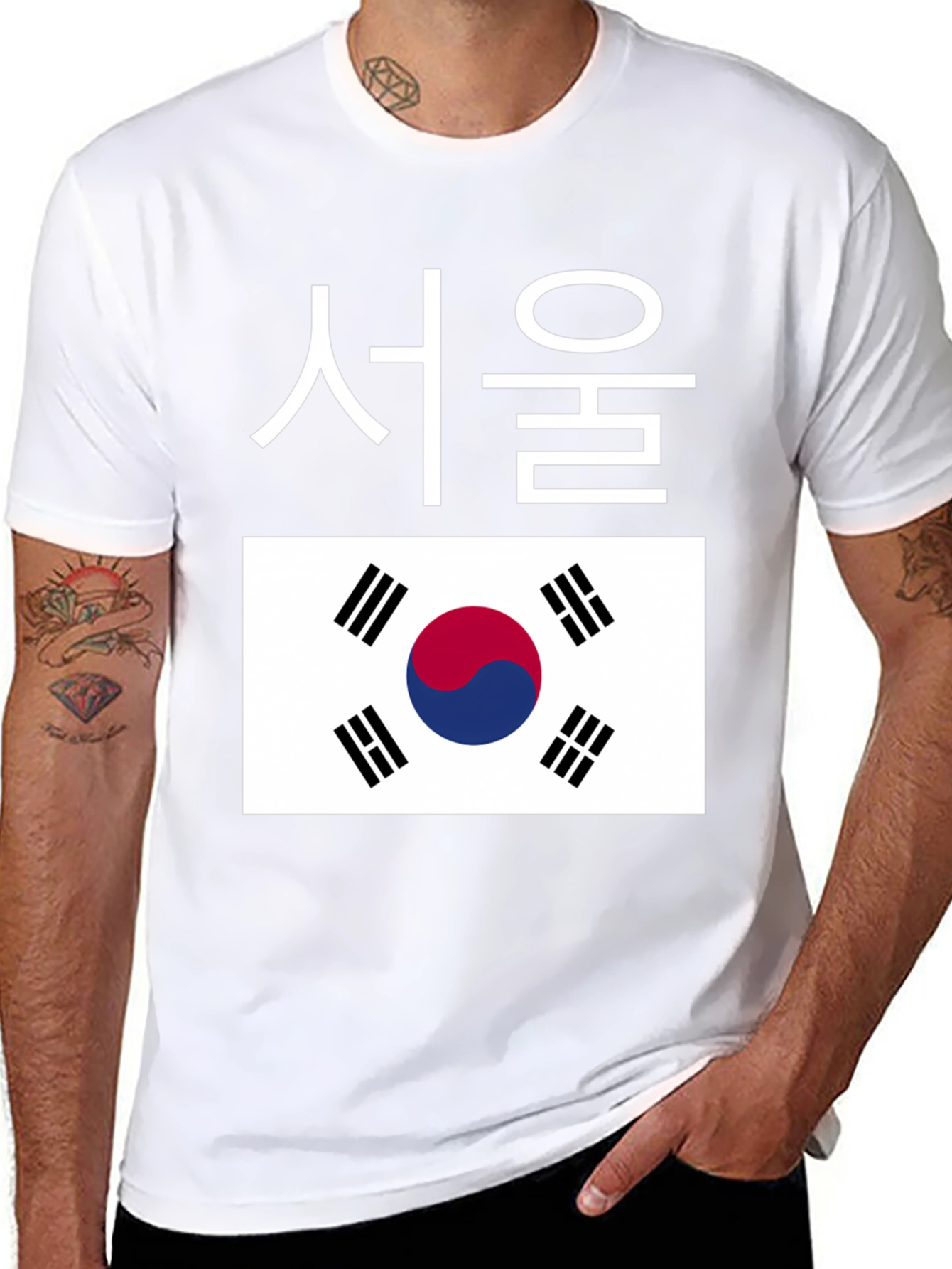Seoul Korea Flag T-Shirt