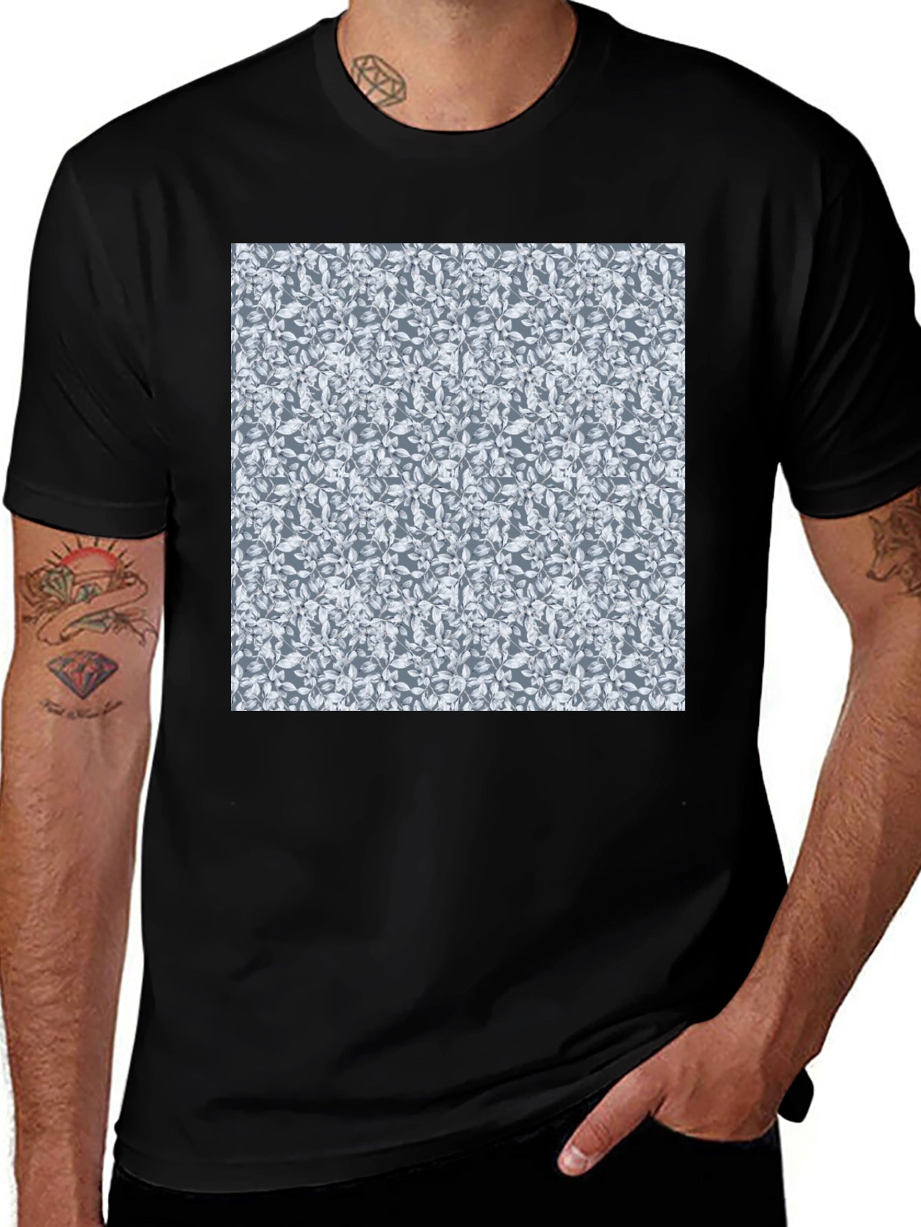 Patterned Mens Graphic Tee