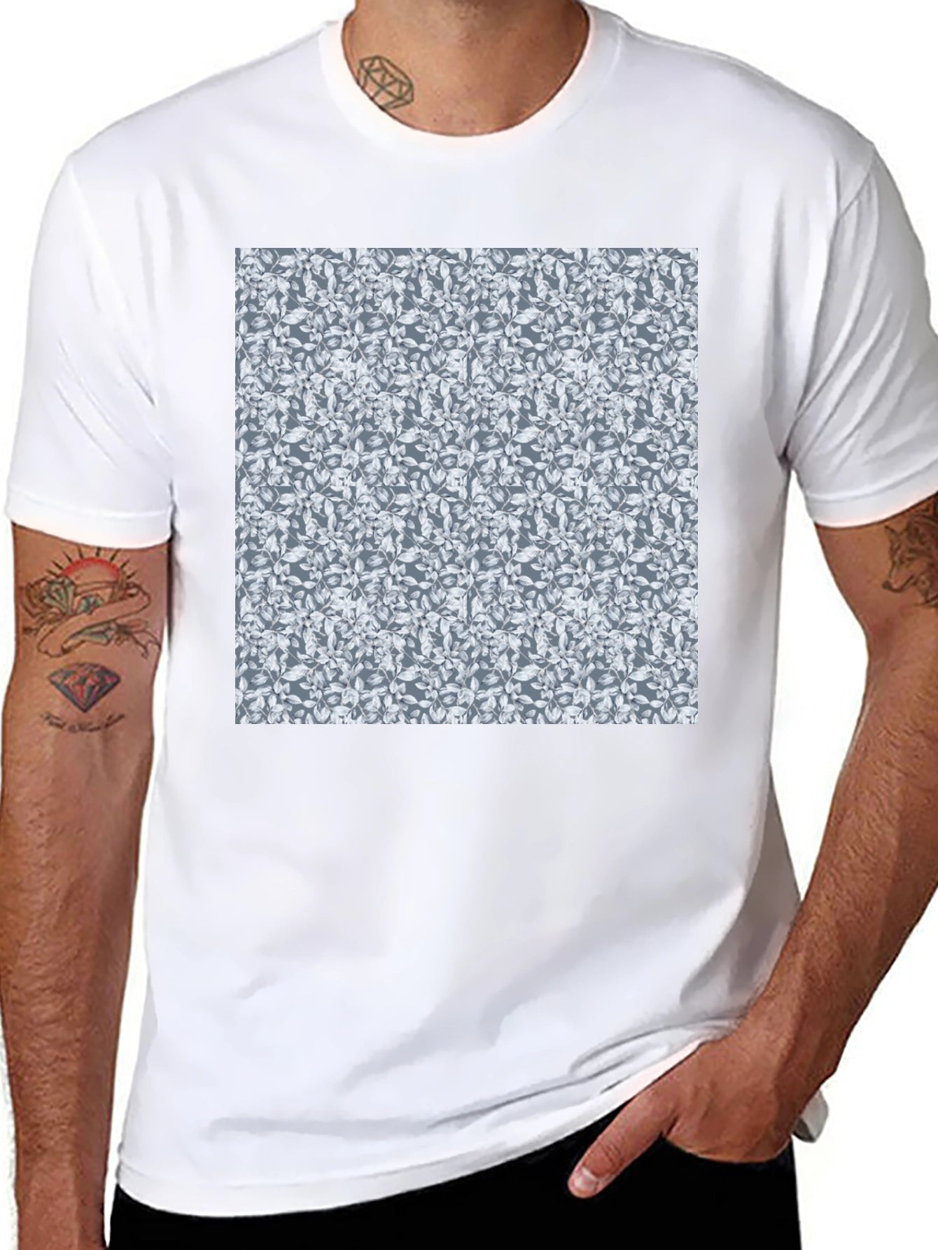 Patterned Mens Graphic Tee