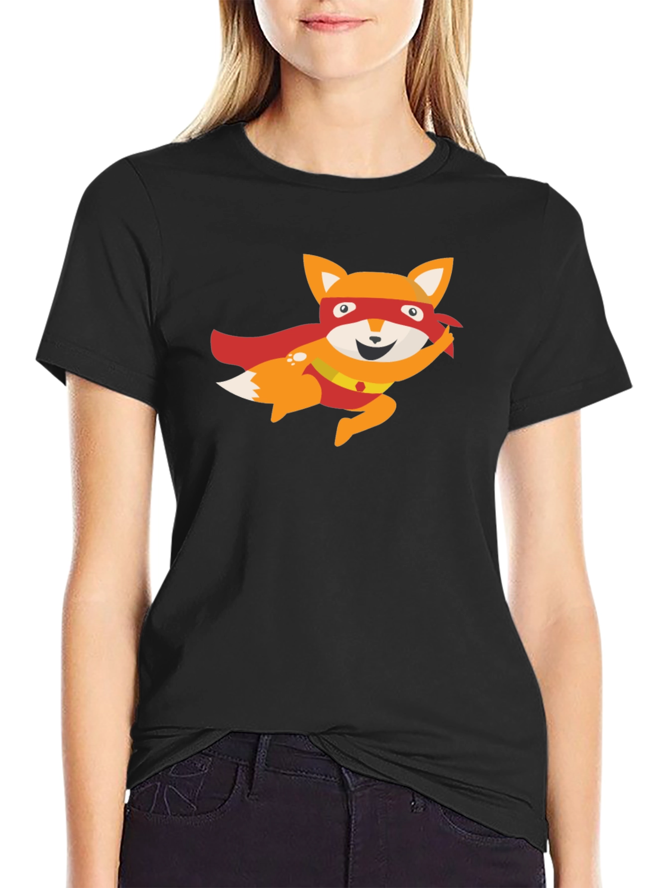 Super Fox Graphic Tee - Black