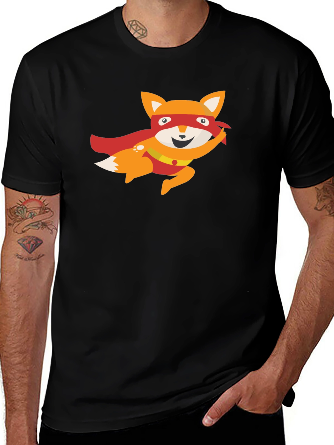 Super Fox Graphic Tee - Black