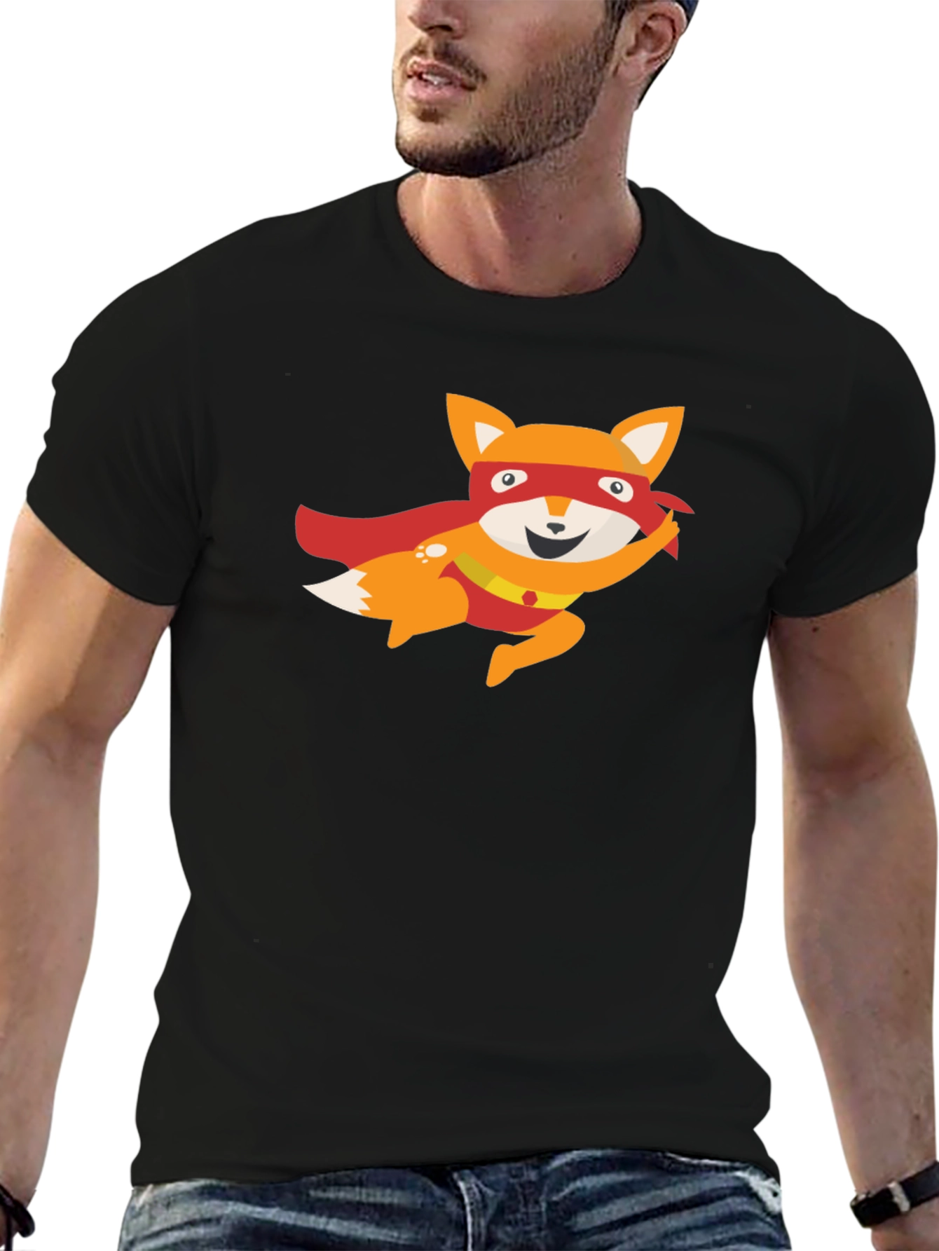 Super Fox Graphic Tee - Black
