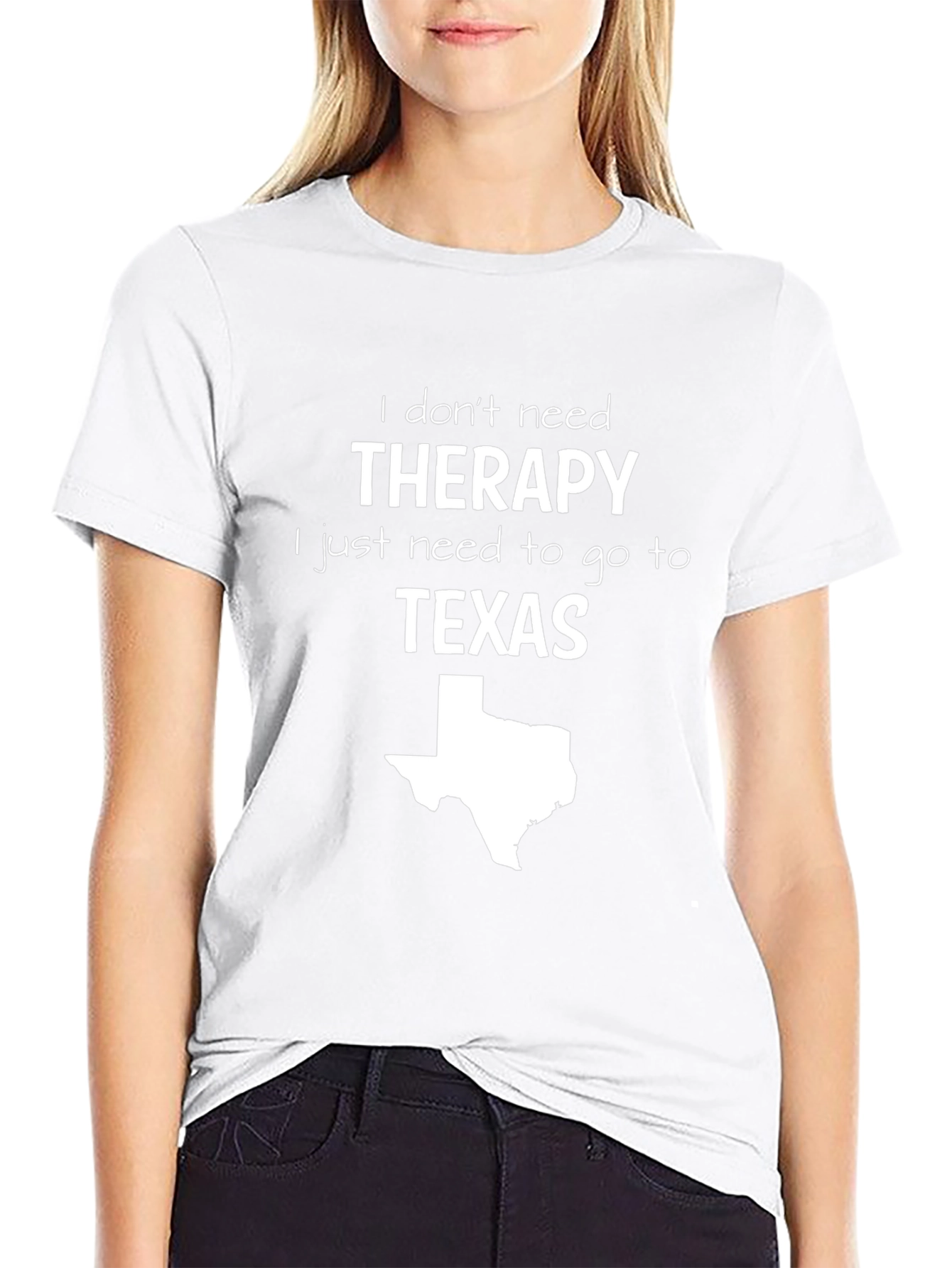 Therapy Texas Map T-Shirt
