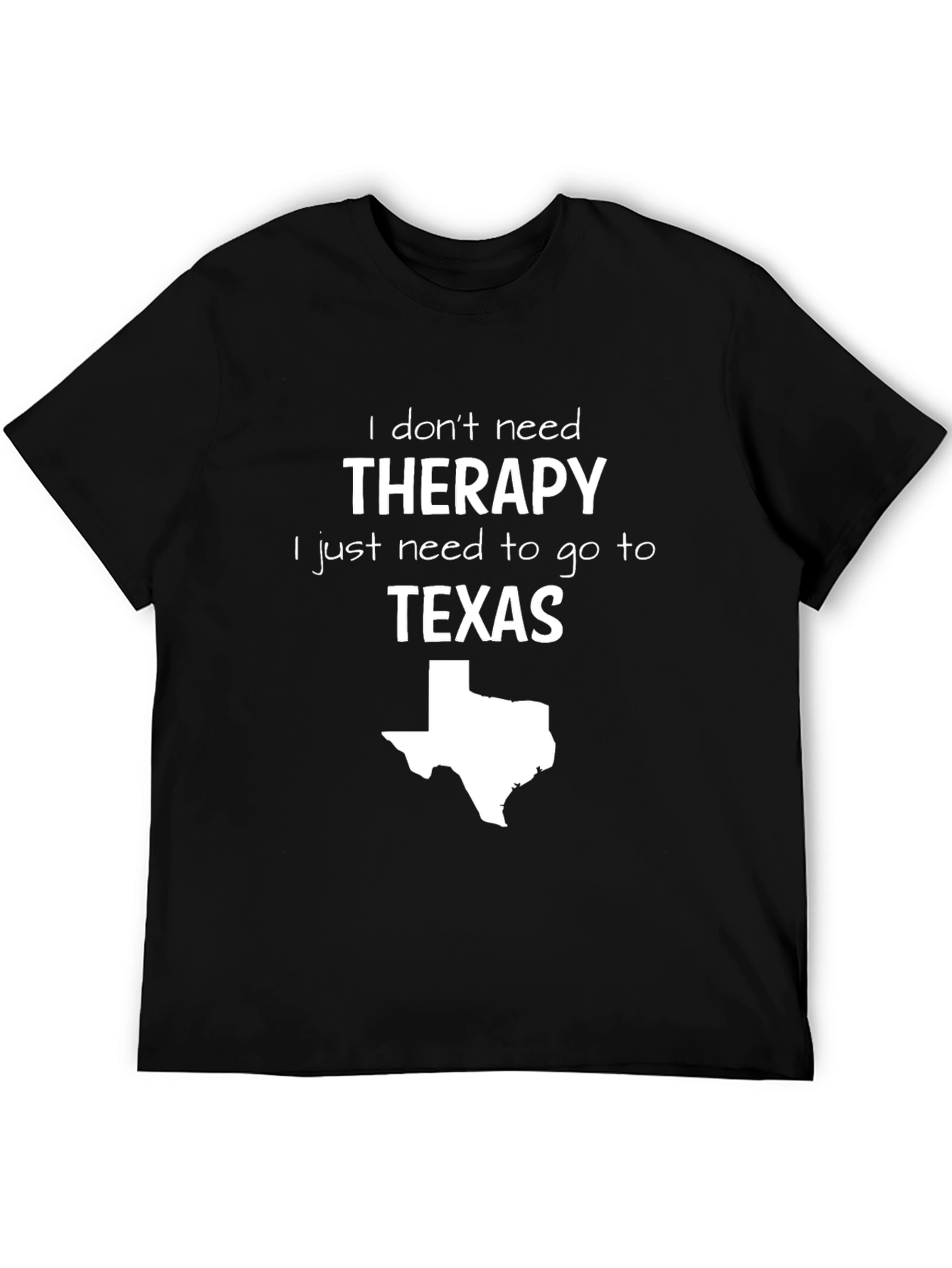 Therapy Texas Map T-Shirt