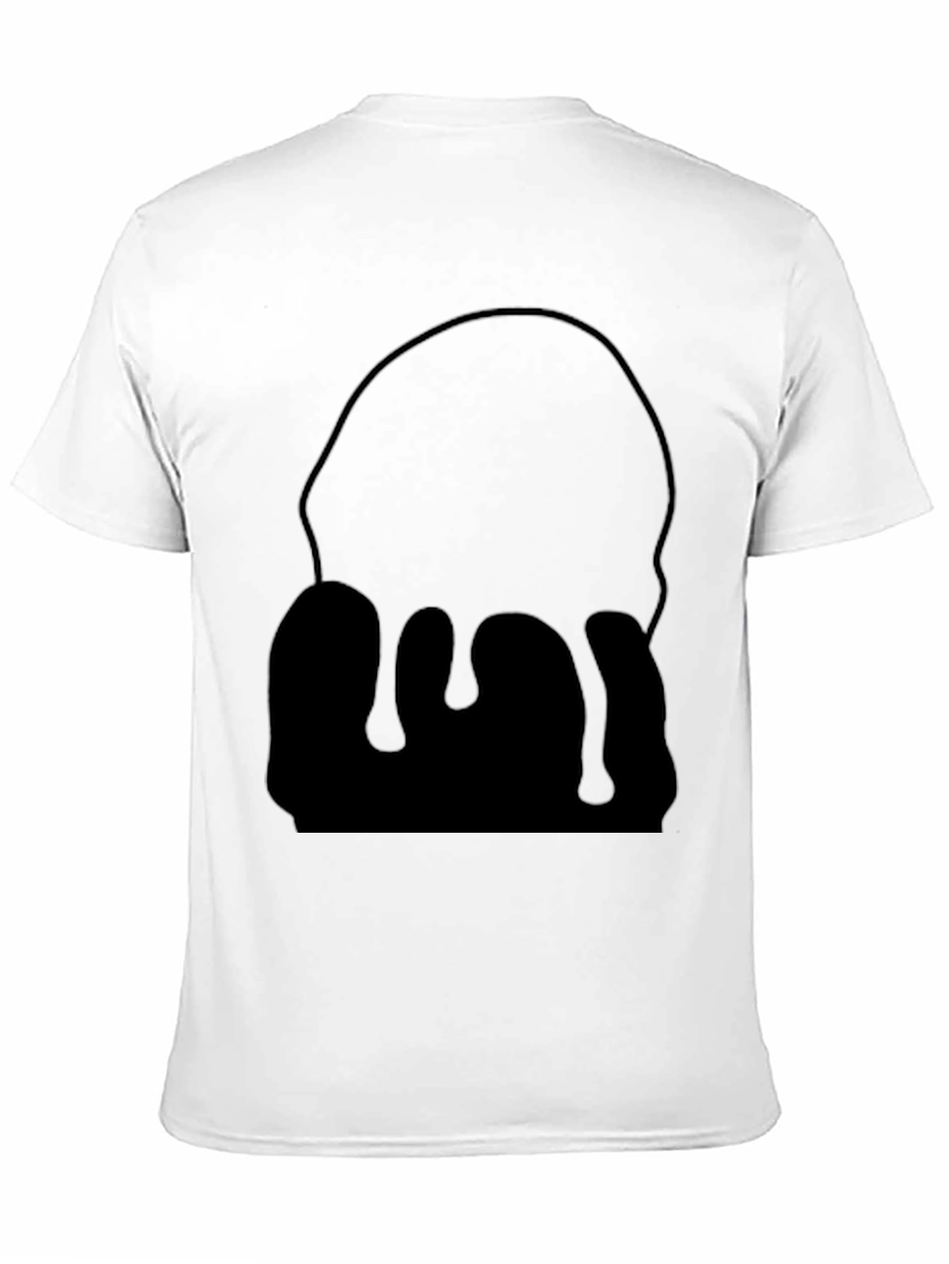 Dripping Black Graphic Tee - Unique Design