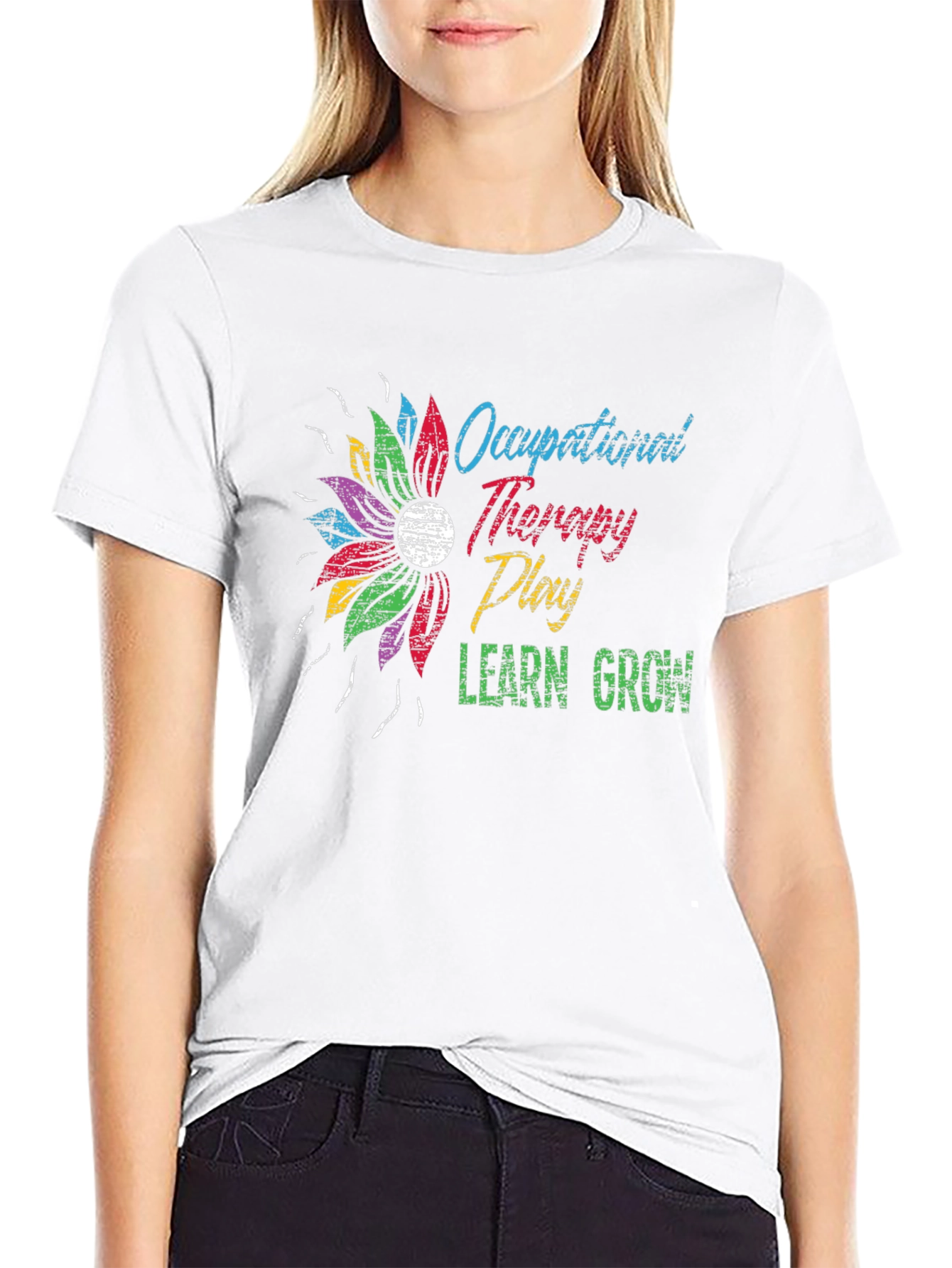 Occupational Therapy Floral Graphic Tee