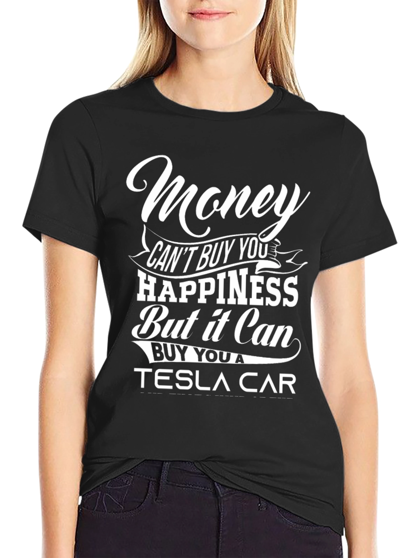Funny Tesla Car Graphic T-Shirt