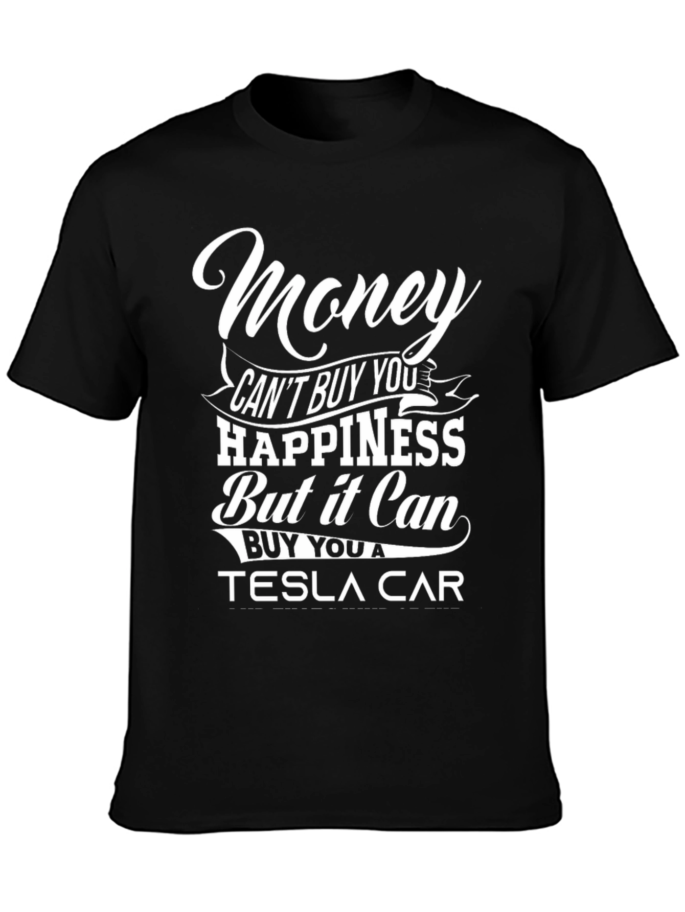 Funny Tesla Car Graphic T-Shirt