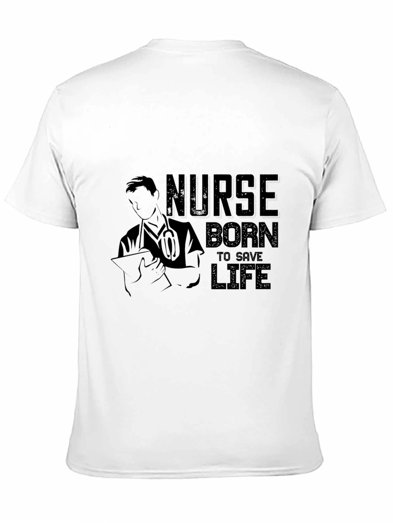 Nurse Born to Save Life Graphic Tee