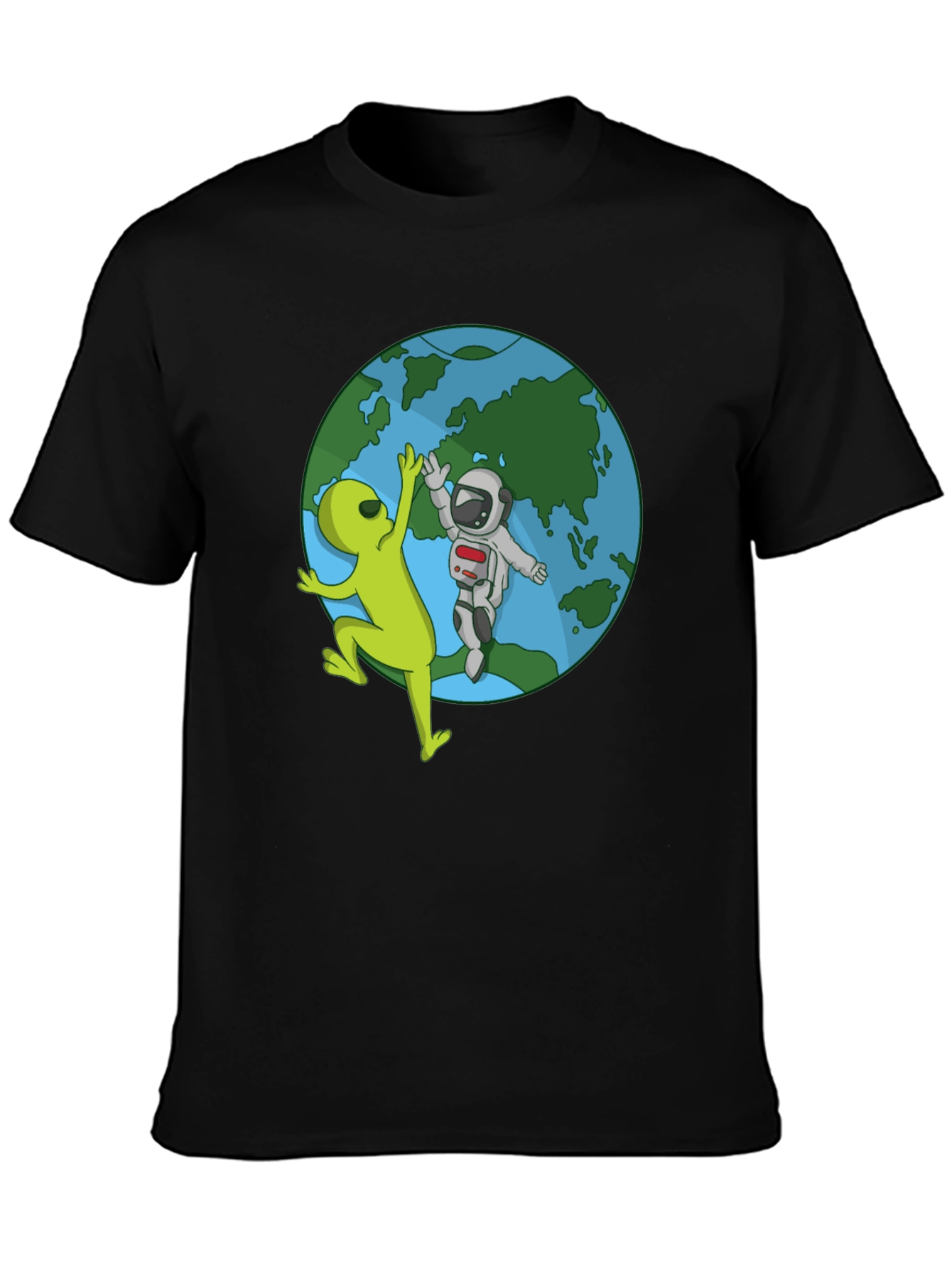 Alien & Astronaut High Five T-Shirt