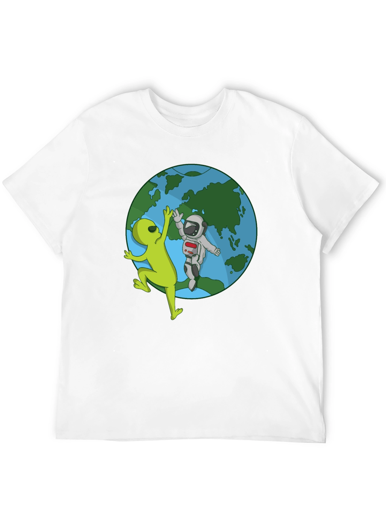 Alien & Astronaut High Five T-Shirt