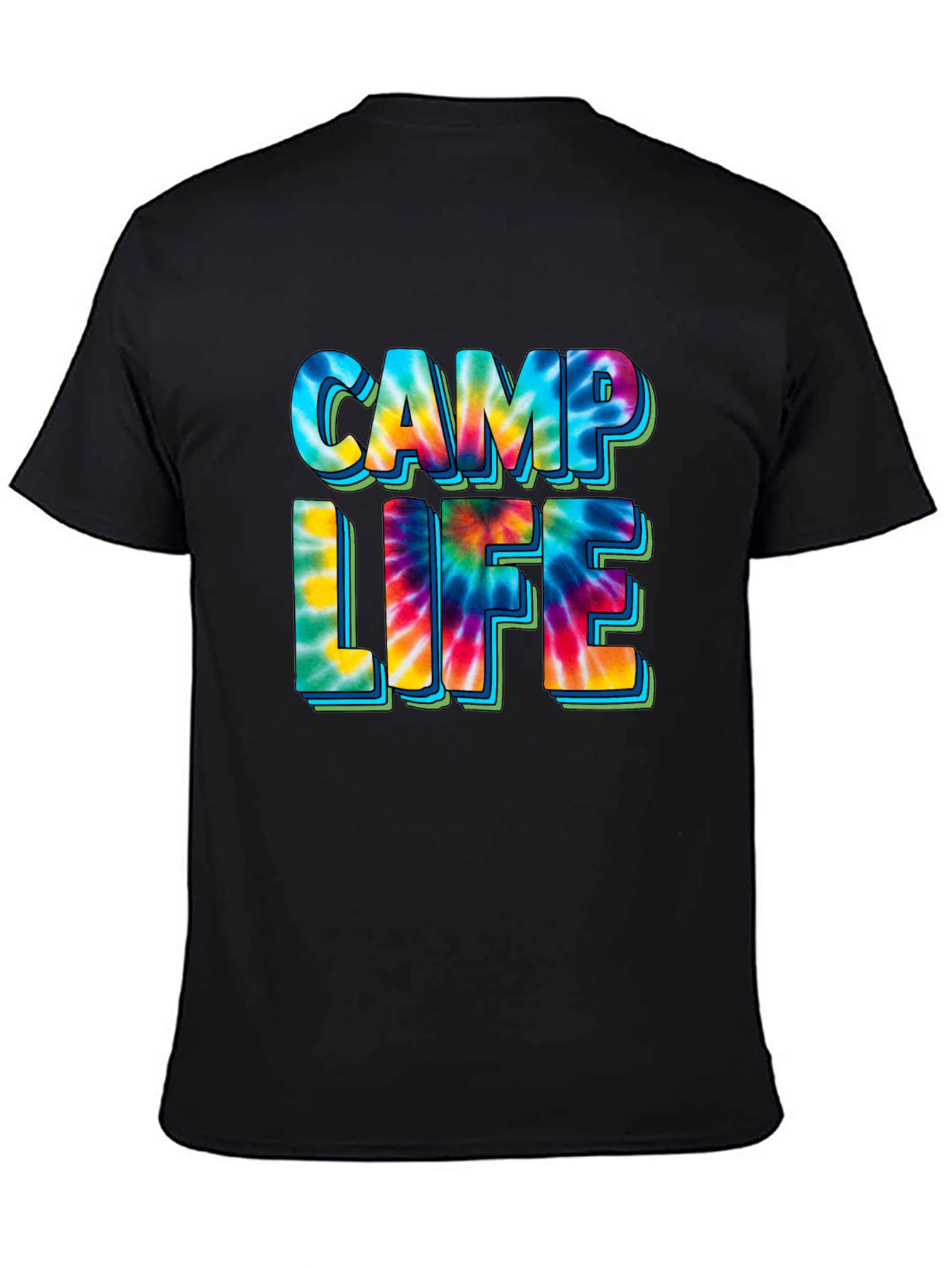 Camp Life Tie-Dye Graphic T-Shirt