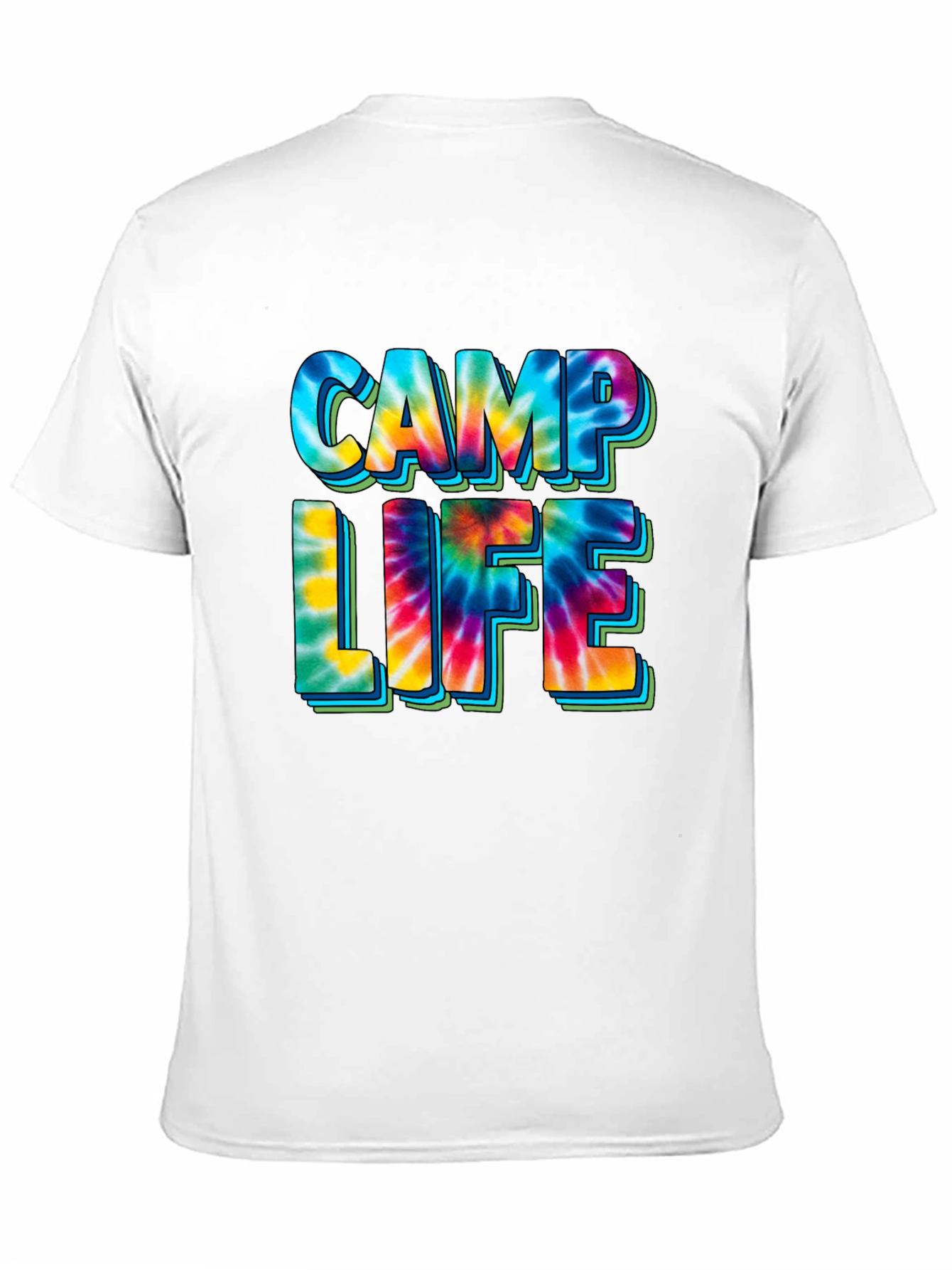 Camp Life Tie-Dye Graphic T-Shirt