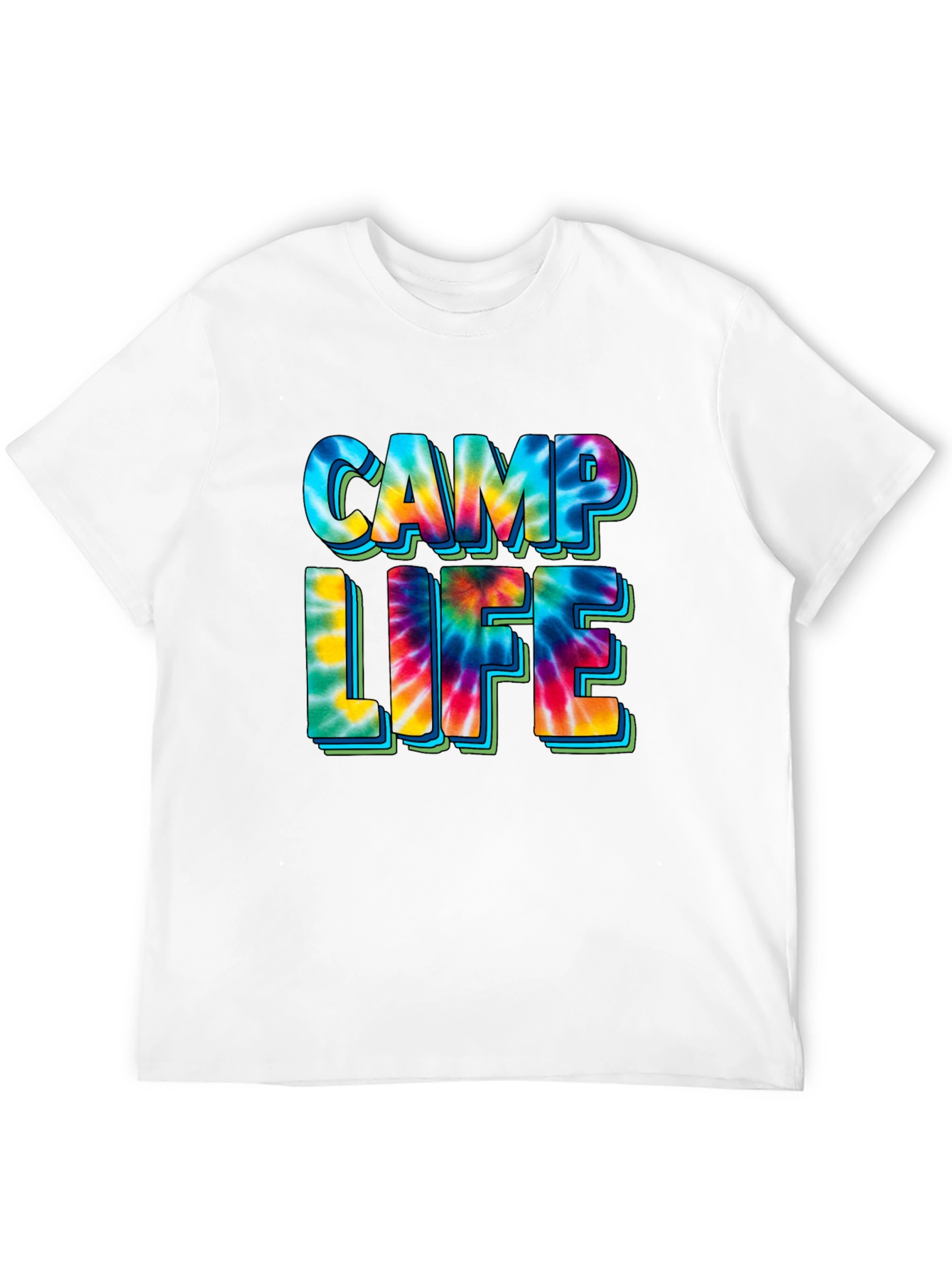 Camp Life Tie-Dye Graphic T-Shirt