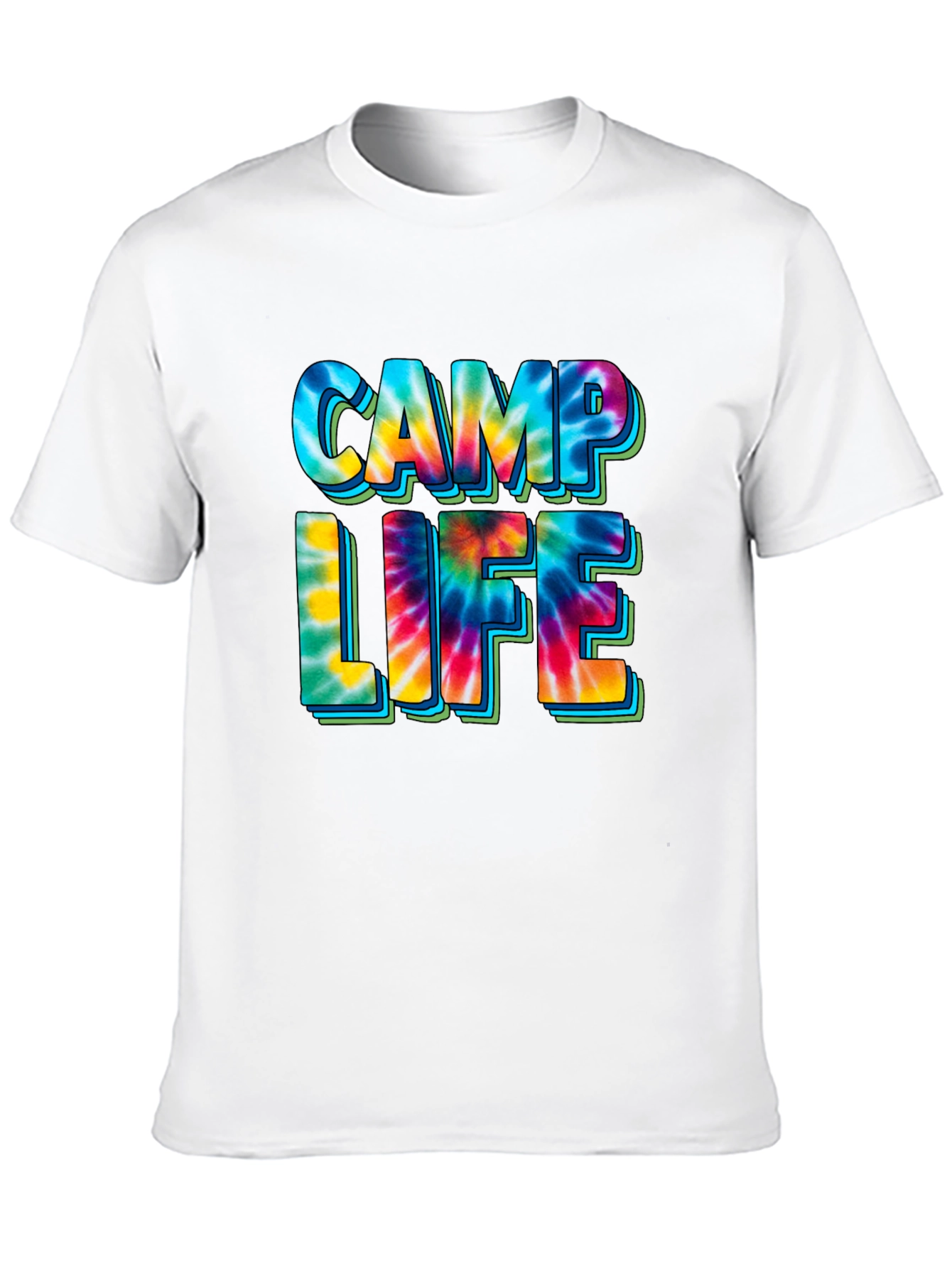 Camp Life Tie-Dye Graphic T-Shirt