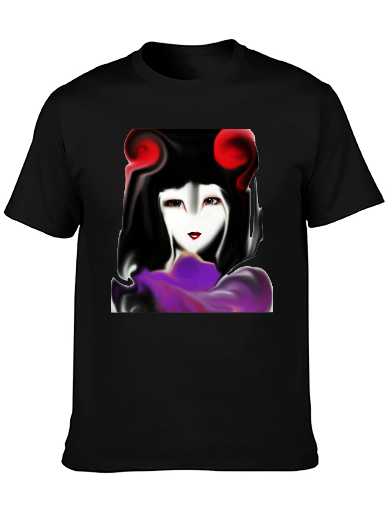 Abstract Geisha Graphic T-Shirt