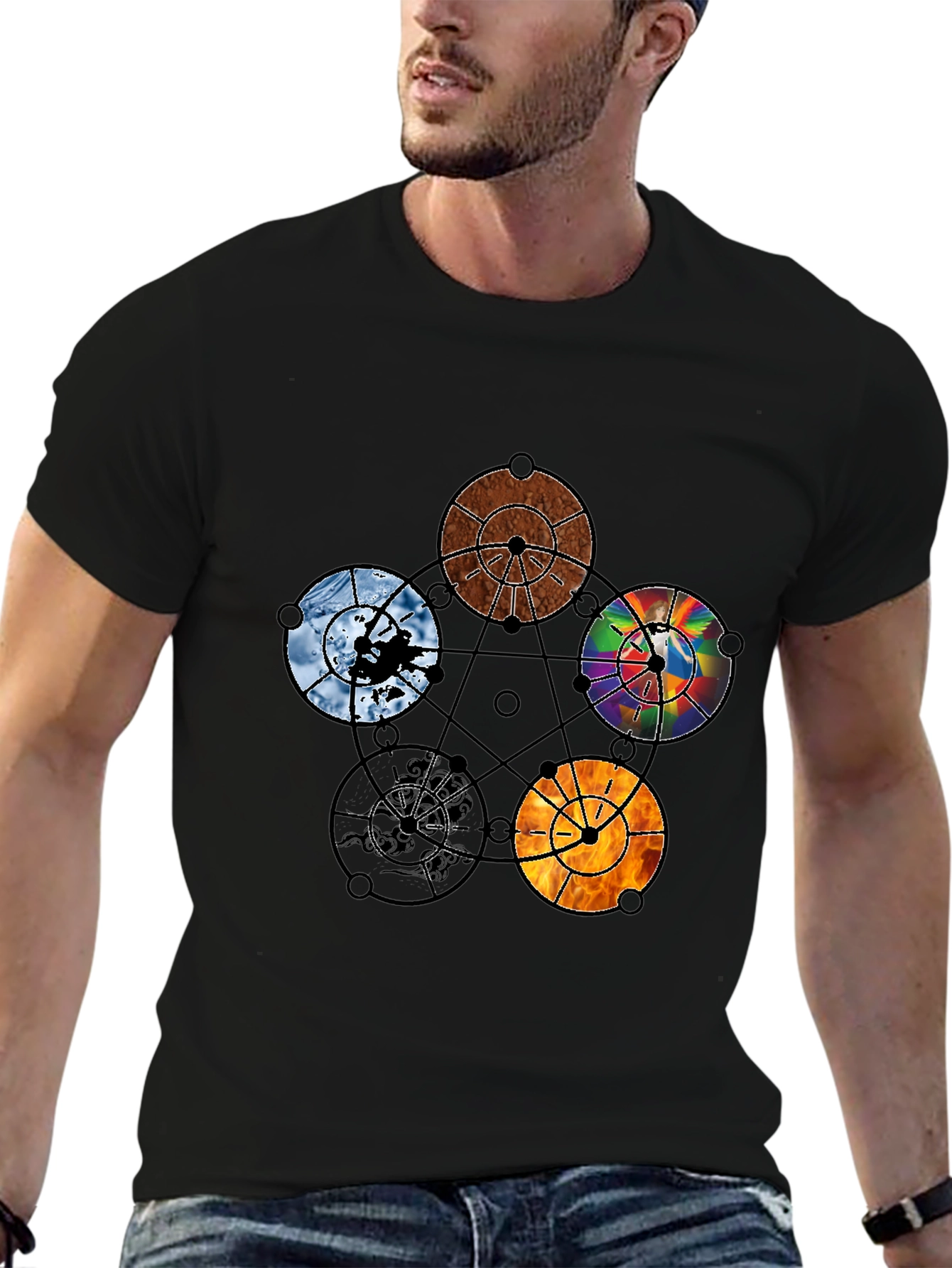 Five Elements Graphic Tee - Unique Design
