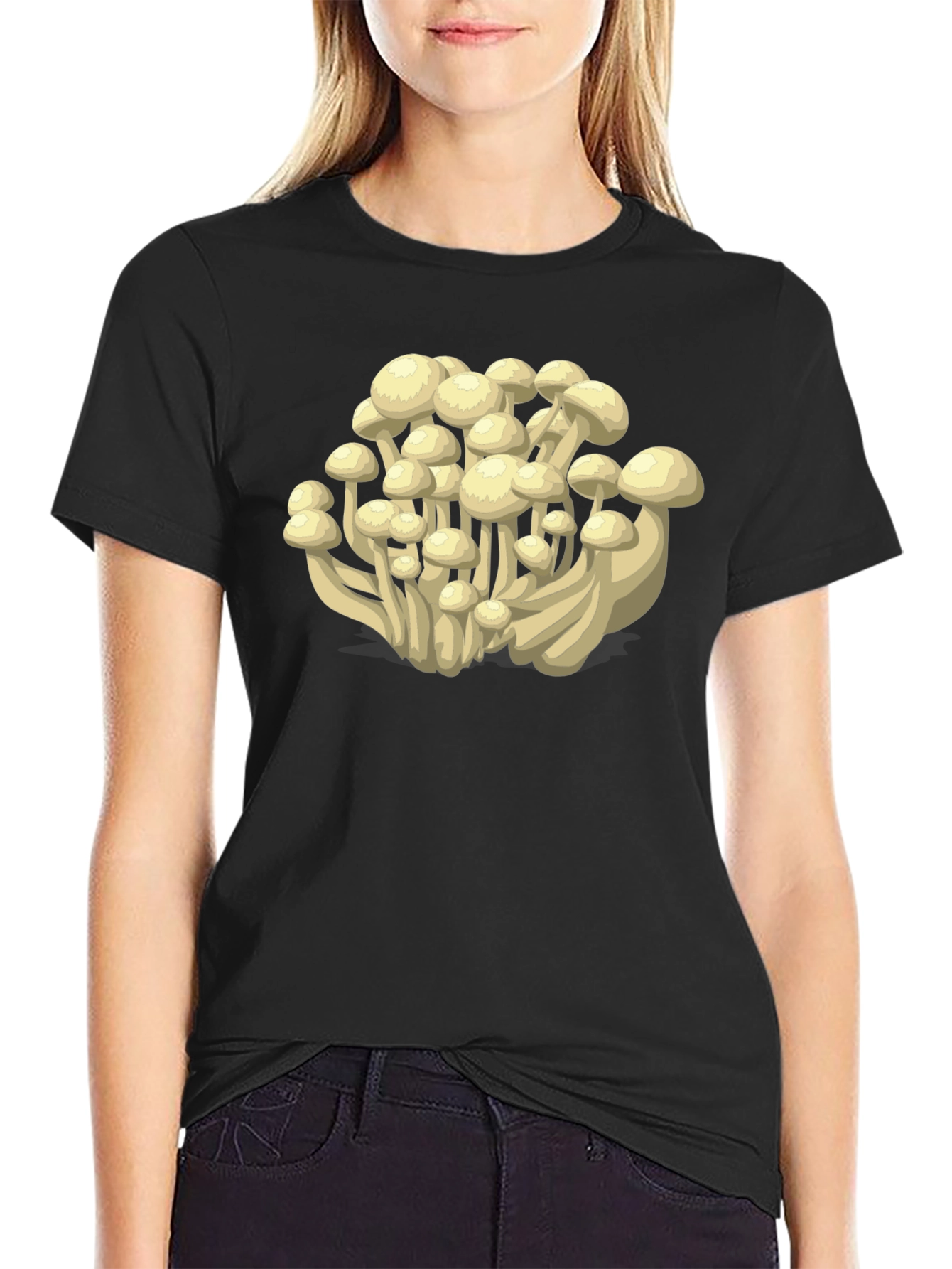 Mushroom Print T-Shirt - Funky Fungi Fashion