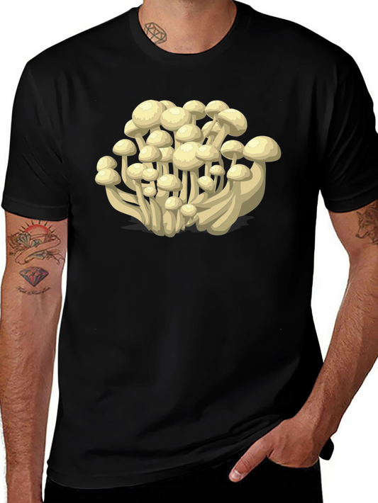 Mushroom Print T-Shirt - Funky Fungi Fashion
