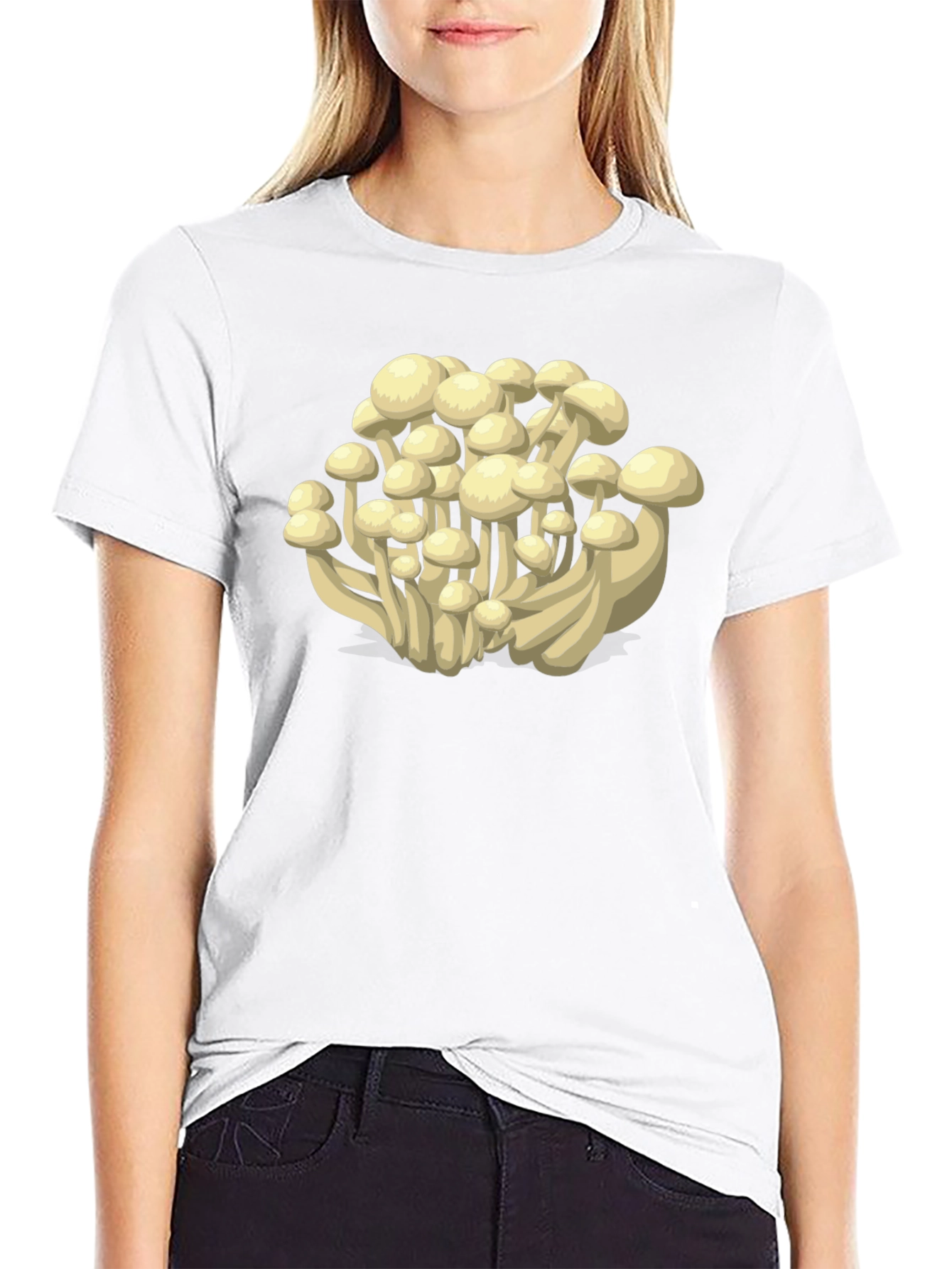 Mushroom Print T-Shirt - Funky Fungi Fashion