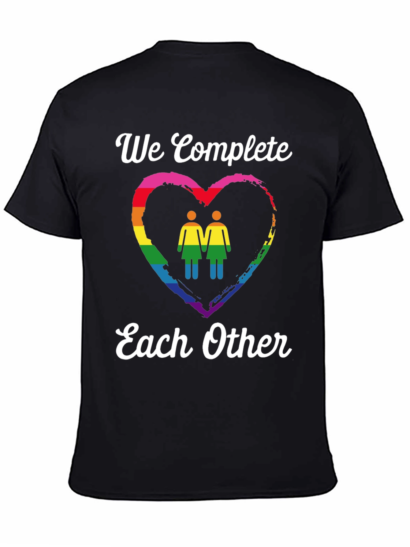 LGBTQ+ Pride T-Shirt: We Complete Each Other