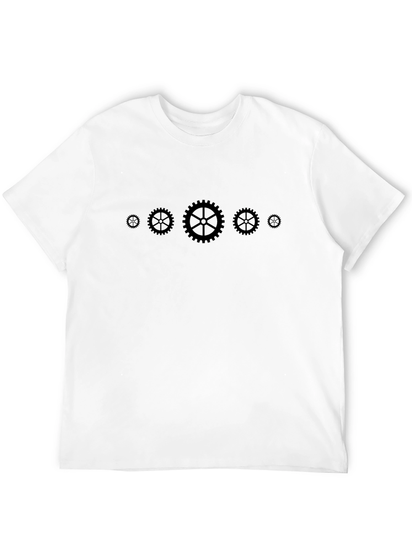 Gear Design Black T-Shirt | Mechanical Style
