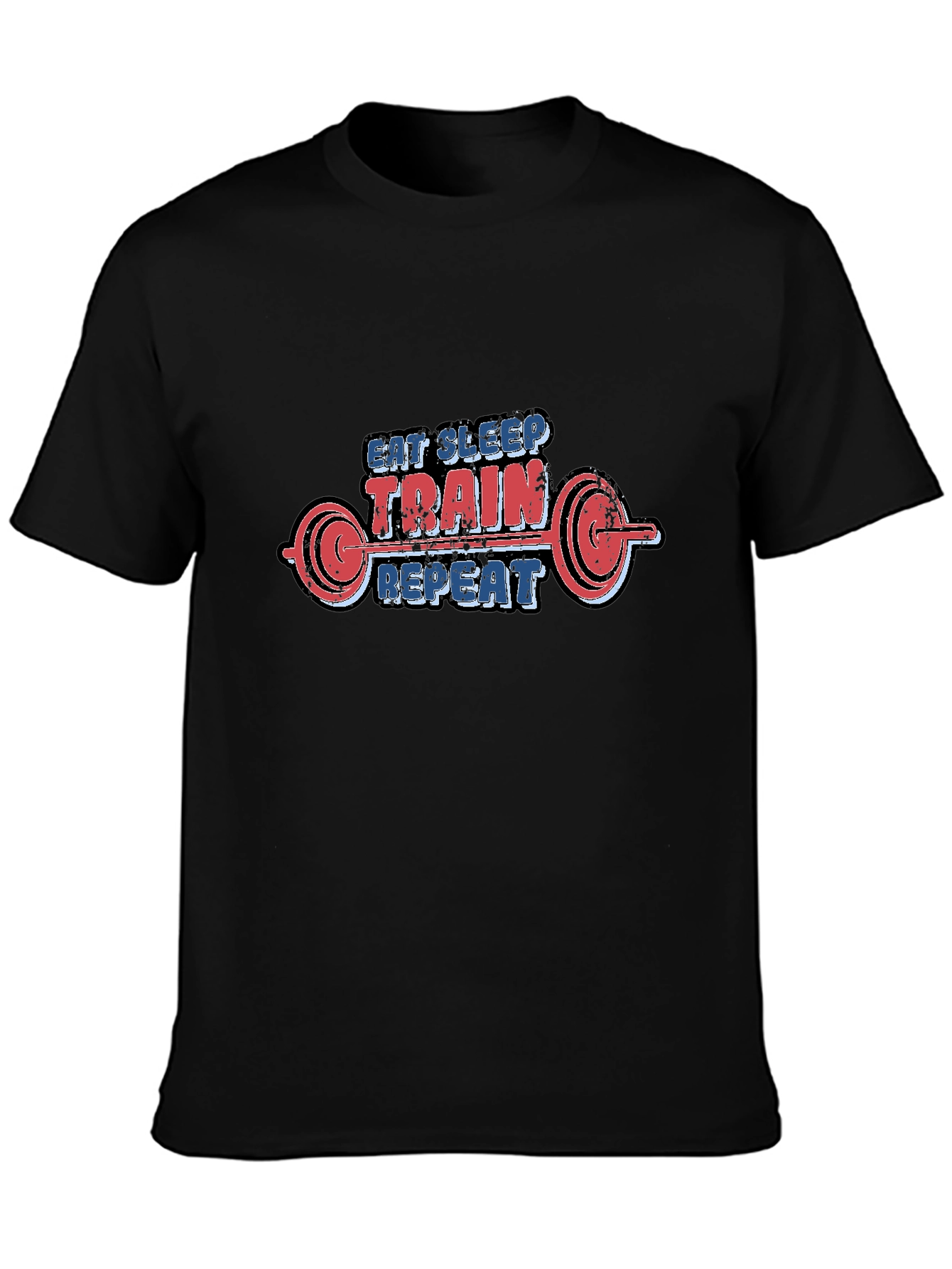 Eat Sleep Train Repeat Graphic T-Shirt