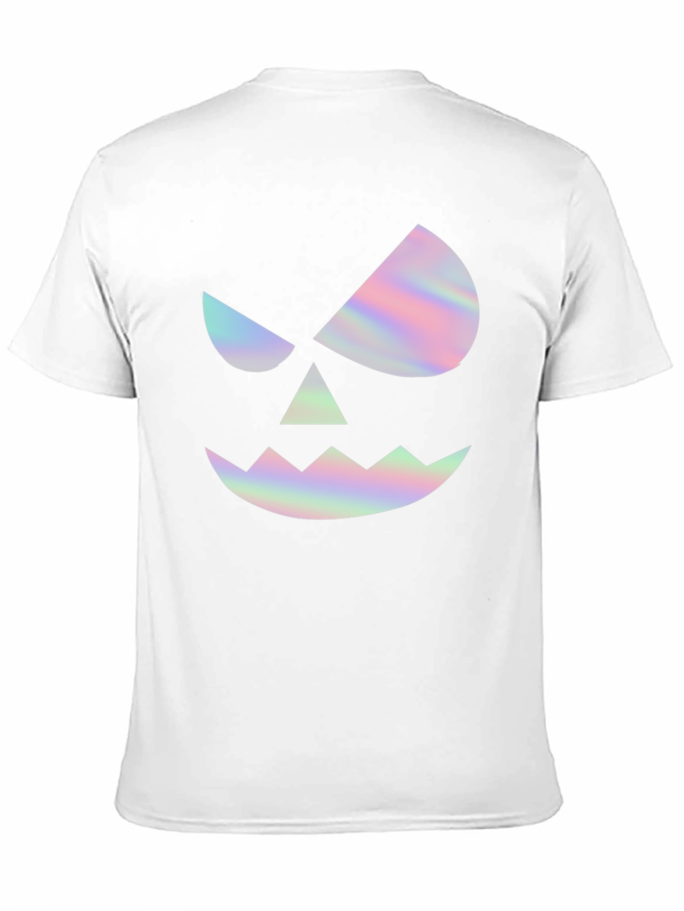 Halloween Pumpkin Face Graphic Tee - Mens Black T-Shirt