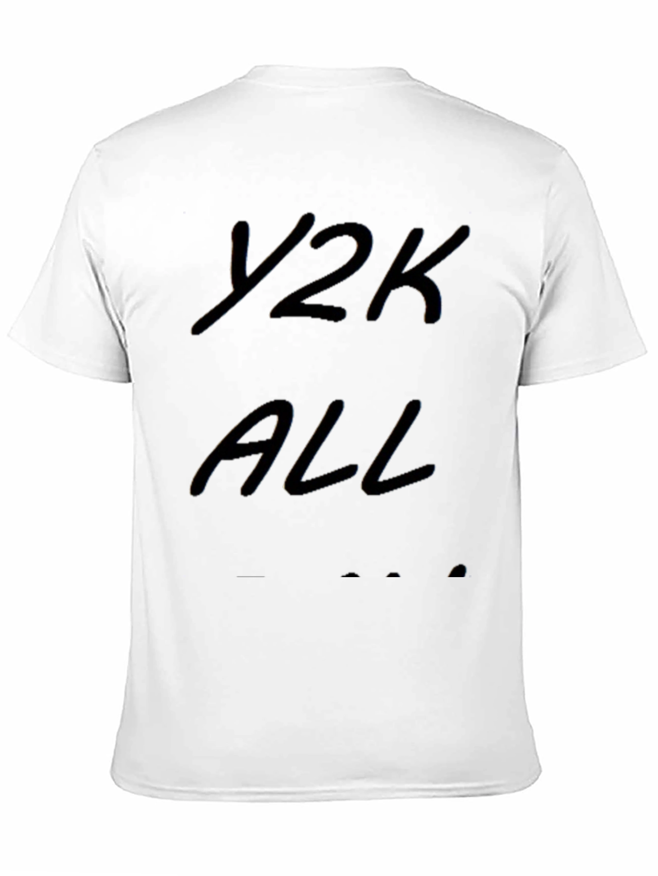 Y2K ALL T-Shirt - Black Casual Style