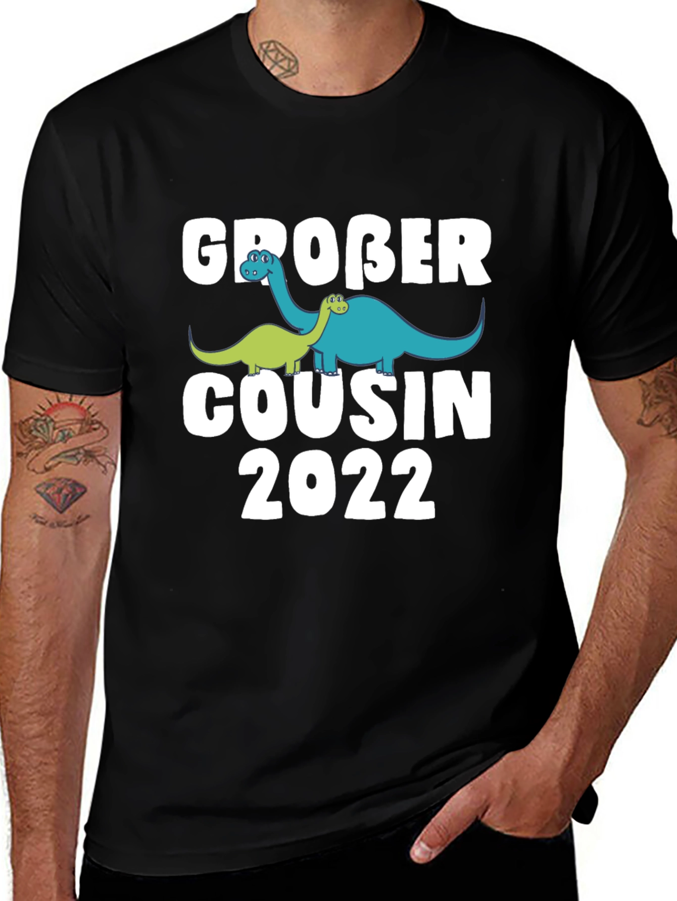 Großer Cousin 2022 Dinosaur T-Shirt