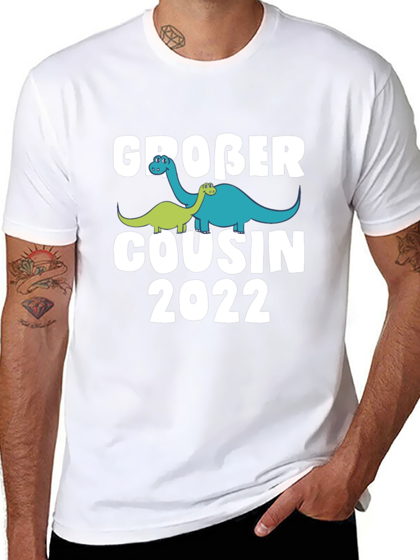 Großer Cousin 2022 Dinosaur T-Shirt