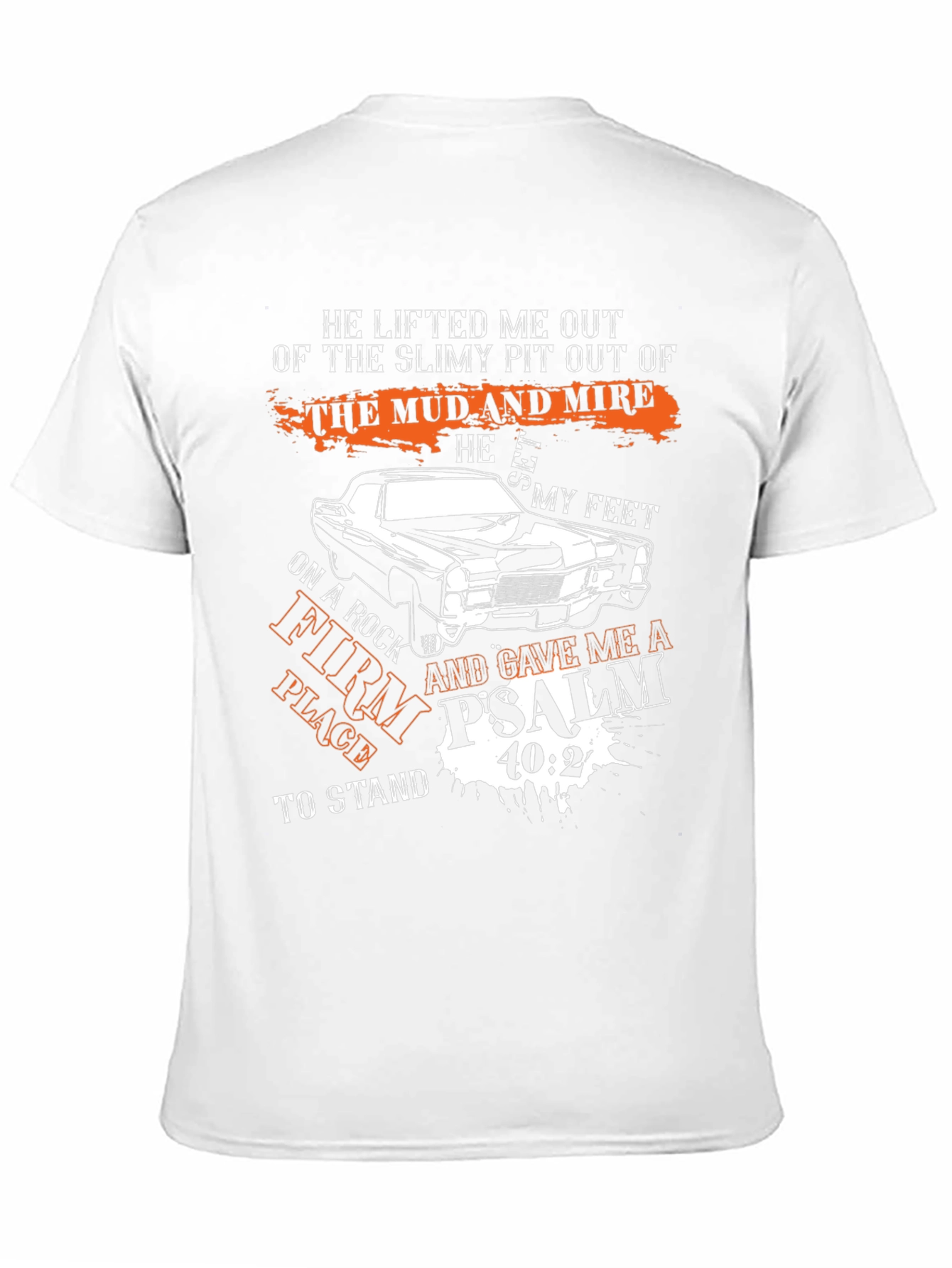 Faith-Inspired Psalm 40:2 Graphic Tee