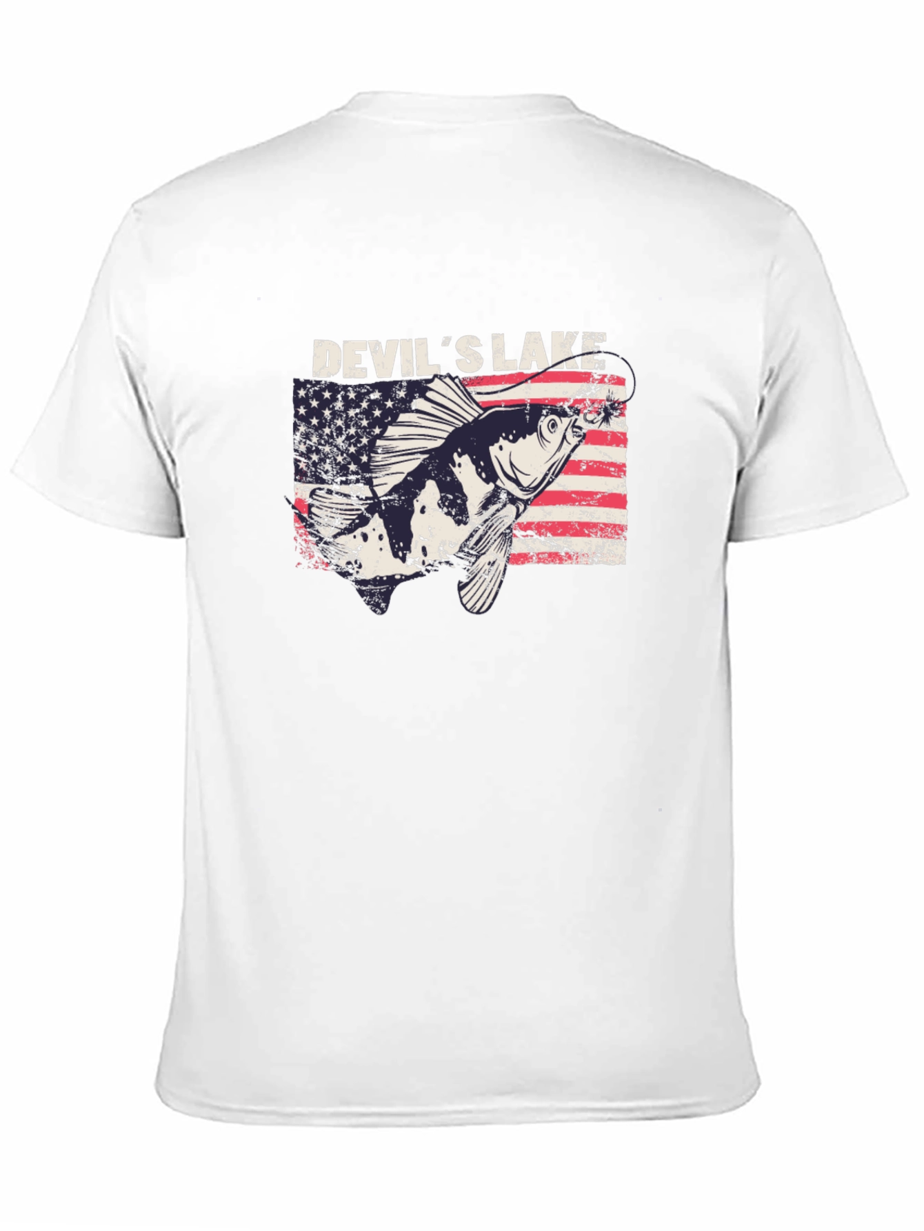 Devils Lake Fishing T-Shirt - Patriotic Angler Tee