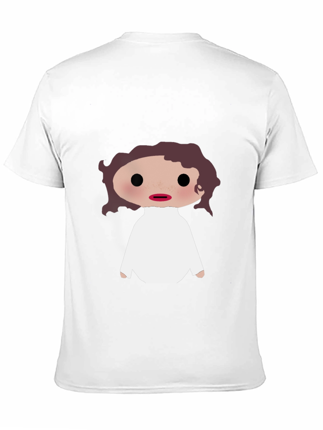 Cartoon Leia Unisex T-Shirt - Black