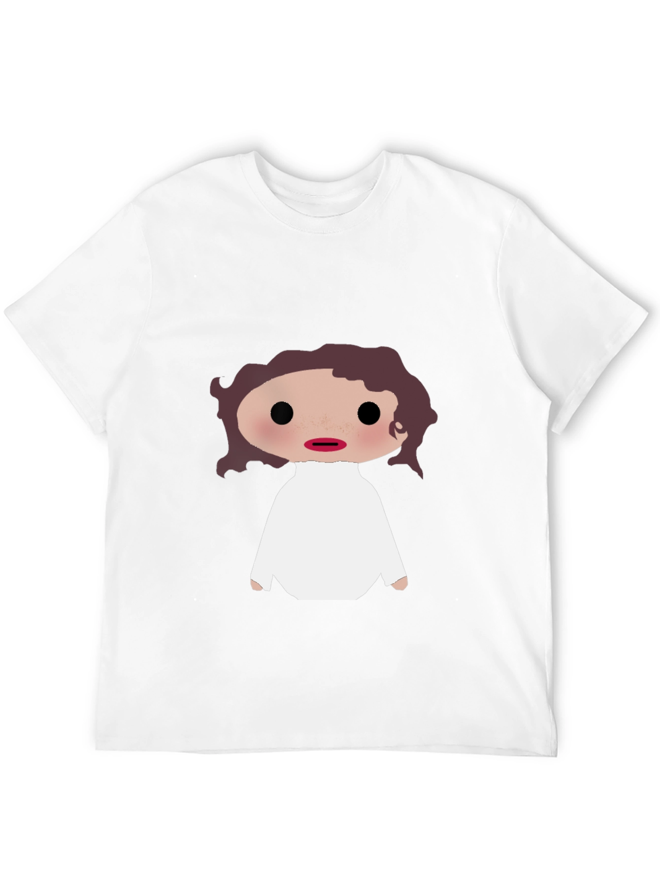 Cartoon Leia Unisex T-Shirt - Black