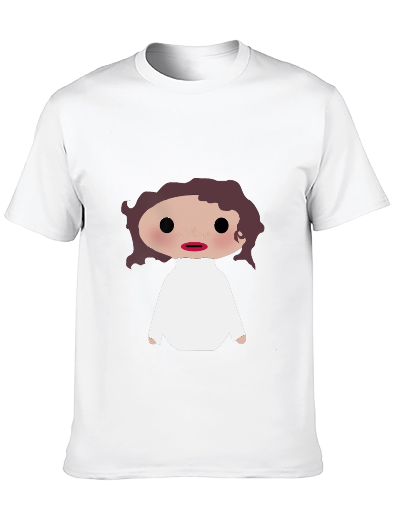 Cartoon Leia Unisex T-Shirt - Black