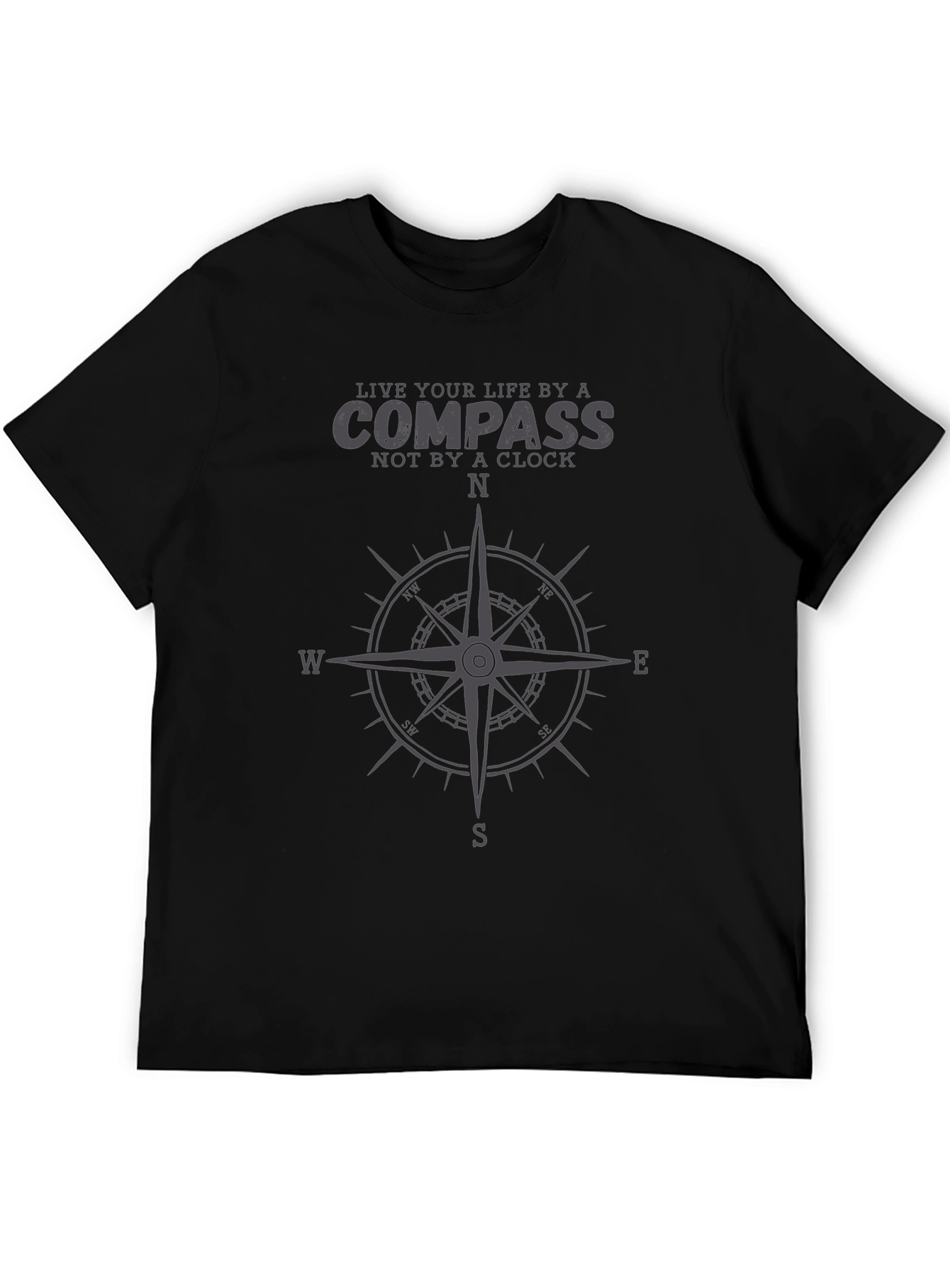 Compass Graphic T-Shirt - Live Your Life Design