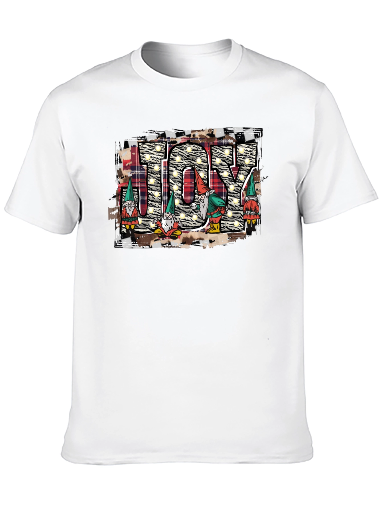 JOY Gnome Christmas T-Shirt - Holiday Cheer