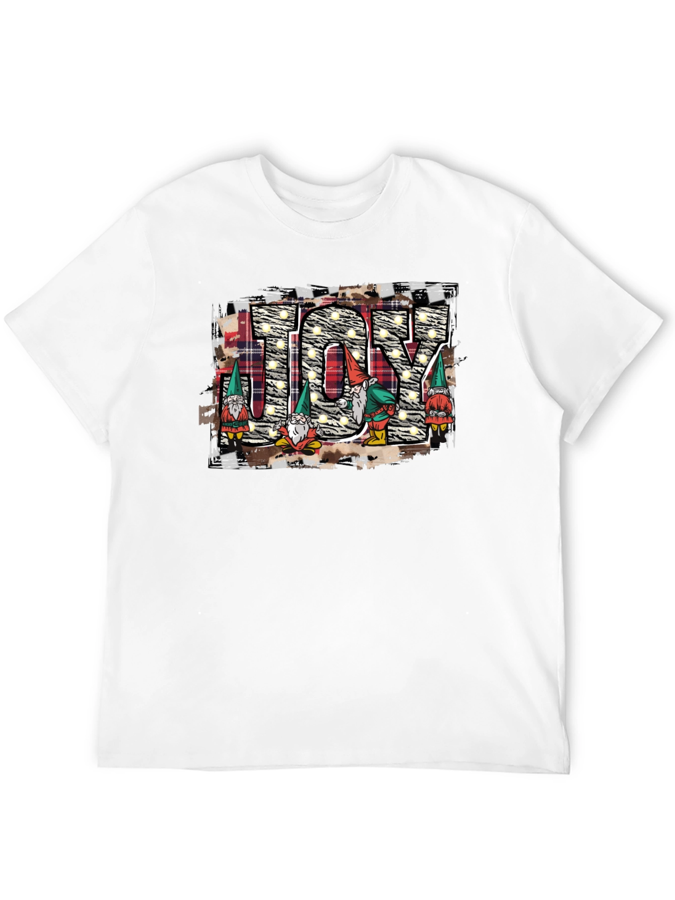 JOY Gnome Christmas T-Shirt - Holiday Cheer