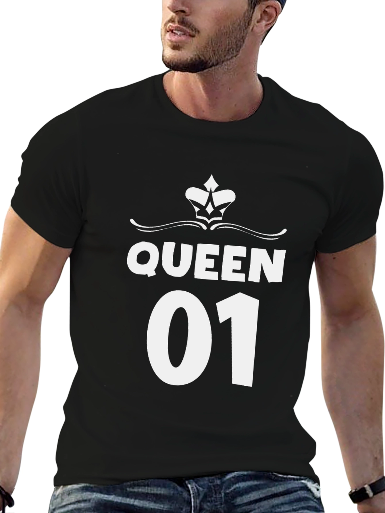Queen 01 Graphic T-Shirt - Stylish Couple Apparel