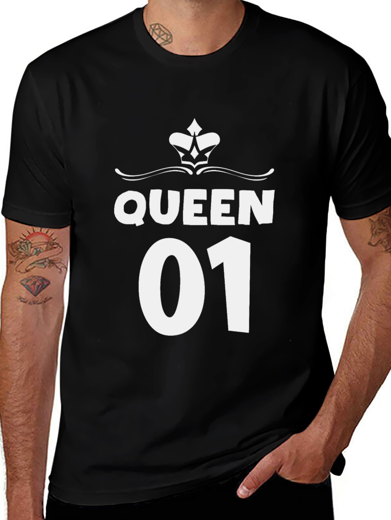 Queen 01 Graphic T-Shirt - Stylish Couple Apparel
