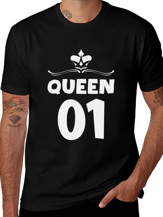 Queen 01 Graphic T-Shirt - Stylish Couple Apparel