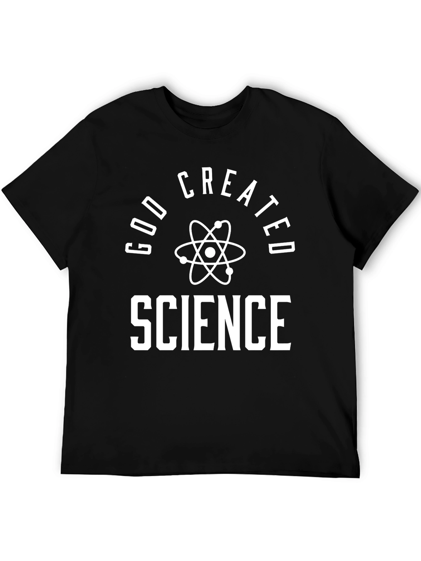 God Created Science T-Shirt - Black