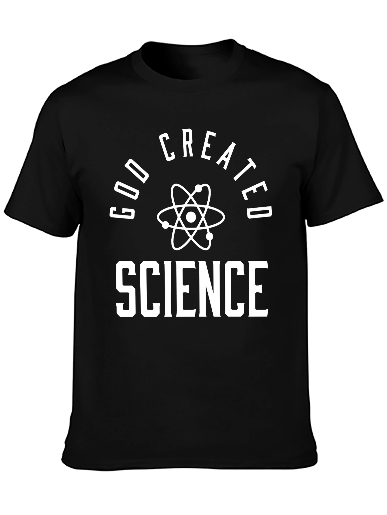 God Created Science T-Shirt - Black