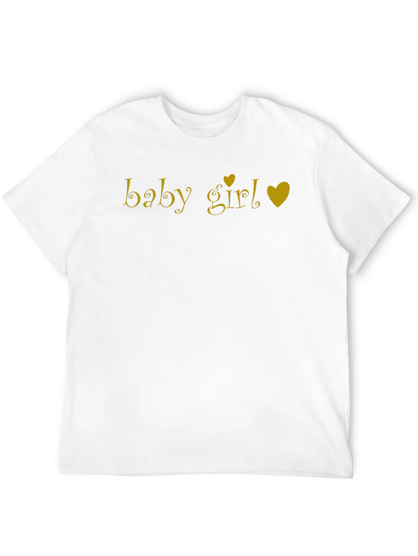 Baby Girl Heart Tee - Soft Cotton Black T-Shirt