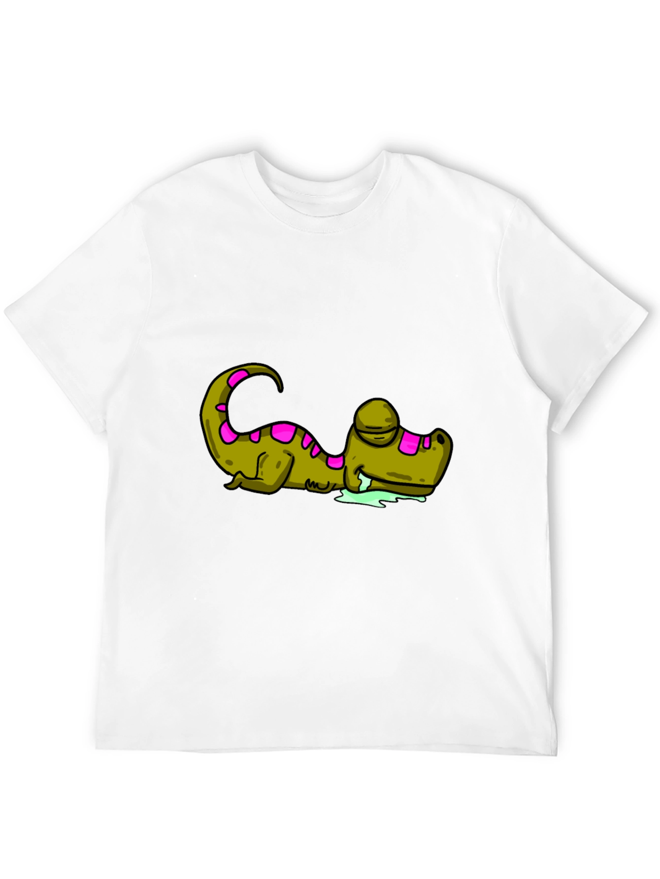 Lazy Alligator Graphic T-Shirt - Relaxed Fit Black